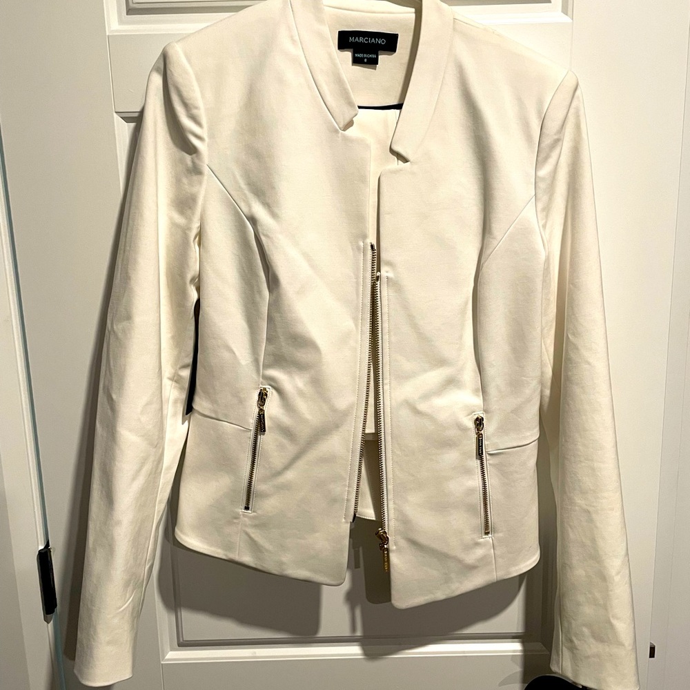 Marciano white suit